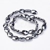 Non-magnetic Synthetic Hematite Beads Strands G-F396-10-10x14mm-2