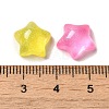 Transparent Resin Decoden Cabochons with Glitter Powder RESI-E053-08E-3