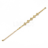 Electroplate Alloy Bracelets BJEW-T012-001-4