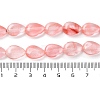 Cherry Quartz Glass Beads Strands G-K357-A05-01-5