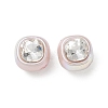 Baking Painted Acrylic & Rhinestone Beads RB-CBA19D7-04A-1