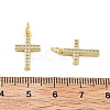 Brass Micro Pave Cubic Zirconia Pendants KK-C092-21B-G-3