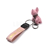 Imitation Leather Clasps Keychain KEYC-I113-01D-2