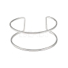 Non-Tarnish 304 Stainless Steel Hollow Open Cuff Bangles for Women LS-BJEW-S155-04P-2