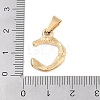 304 Stainless Steel Pendants STAS-F235-01G-C-3