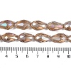 Transparent Electroplate Glass Beads Strands LS-EGLA-N013-T4mm-B23-4
