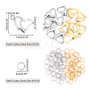 DICOSMETIC 112Pcs 4 Style 304 Stainless Steel Heart Lobster Claw Clasps and Open Jump Rings STAS-DC0001-14-5