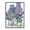 Flower Pattern DIY Cross Stitch Beginner Kits DIY-NH0001-03-1