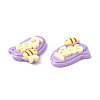 Opaque Resin Cabochons CRES-P023-01D-3