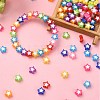300Pcs 10 Colors Star Acrylic Beads TACR-YW0001-93-4
