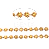 Golden Brass Enamel Link Chain CHC-H103-06D-G-2