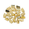 Brass Ribbon Crimp Ends X-KK-T032-146G-2