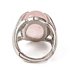 Oval Natural & Synthetic Gemstone Finger Ring G-Q184-06P-4