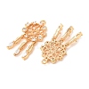 Brass with Crystal Rhinestone Pendants RB-CBA35BD-03G-2
