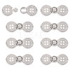 Zinc Alloy Snap Lock Clasps LS-FIND-WH0149-96P-1