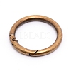 Alloy Spring Gate Rings AJEW-WH0129-48D-AB-1