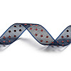 100 Yards Polka Dot Print Nylon Ribbons OCOR-G014-01B-3