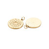Ion Plating(IP) 304 Stainless Steel Pendant Enamel Settings STAS-N097-200LG-2