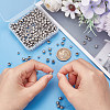 Unicraftale 400Pcs 2 Style Round 304 Stainless Steel Spacer Beads STAS-UN0053-73-4