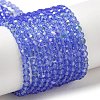 Electroplate Transparent Glass Beads Strands LS-EGLA-A035-T3mm-L14-1