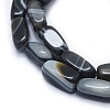 Natural Banded Agate/Striped Agate Beads Strands G-I245-29B-3