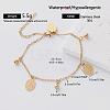 304 Stainless Steel Charm Anklets for Women YT2164-4-1