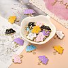 30Pcs 6 Colors Alloy Enamel Pendants ENAM-CJ0002-65-5