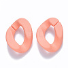Opaque Spray Painted Acrylic Linking Rings OACR-S036-001B-I02-1