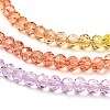Transparent Painted Glass Beads Strands LS-DGLA-A034-T3mm-A12-4