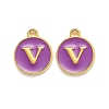 Golden Plated Alloy Enamel Charms LS-ENAM-Q437-12V-1