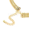 Iron Snake Chains Choker Necklaces NJEW-P289-03A-G-4