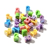 UV Plating Opaque Acrylic Beads SACR-Z007-02C-1