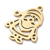 Christmas Theme 304 Stainless Steel Pendants STAS-R003-04G-02-2