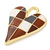 Alloy Enamel Pendants PALLOY-S034-02KCG-E-2