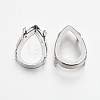 Flat Teardrop Brass Sew on Prong Settings KK-N0084-A02-7x10-1