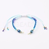 Segment Dyed Polyester Thread Braided Bead Bracelet Making AJEW-JB00919-01-1
