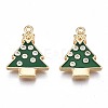 Brass Enamel Pendants KK-N232-219-1