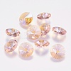 Faceted Glass Rhinestone Charms RGLA-F049-6mm-223PS-1