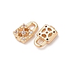 Brass Micro Pave Cubic Zirconia Pendants ZIRC-L105-05B-G-2