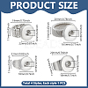 4Pcs 4 Styles Alloy Interchangeable Snap Stretch Ring Settings RJEW-DR0001-06A-2