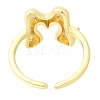 Rack Plating Brass Open Cuff Rings RJEW-S394-01G-M-3