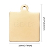 304 Stainless Steel Pendants STAS-I140-23B-G-4
