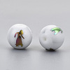 Electroplate Glass Beads EGLA-S178-11K-08-2