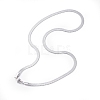 Non-Tarnish 304 Stainless Steel Snake Chains Necklaces NJEW-O058-29P-2