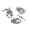 Tibetan Style Alloy Toggle Clasps LS-LF0677Y-4