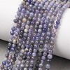 Natural Tanzanite Beads Strands G-H358-A08-3mm-01-2
