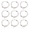 201 Stainless Steel Huggie Hoop Earring Findings STAS-P283-01J-S-2