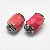 Natural Fire Crackle Agate Beads G-Q982-D04-2