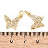 Brass Micro Pave Cubic Zirconia Charms CU-CBA908F-05G-01-3