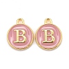 Golden Plated Alloy Enamel Charms ENAM-S118-07B-1